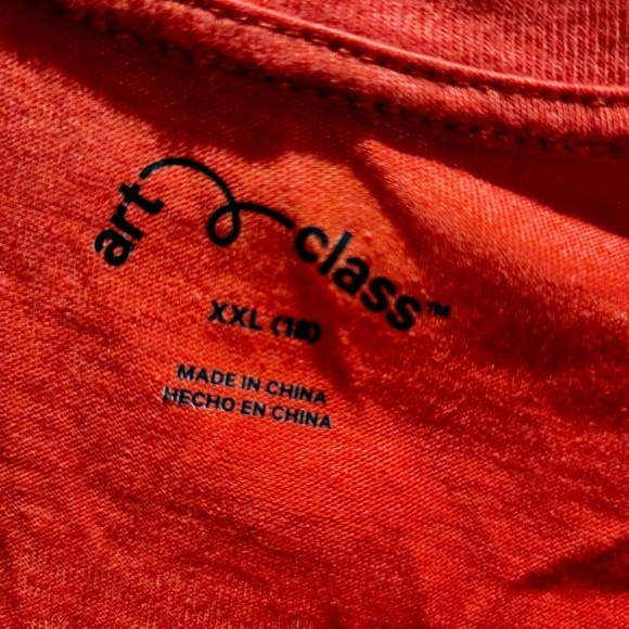 NWT Feliz Navidad Red Long Sleeve Graphic Tee Girl's XXL (18) Christmas Holiday - Picture 4 of 7